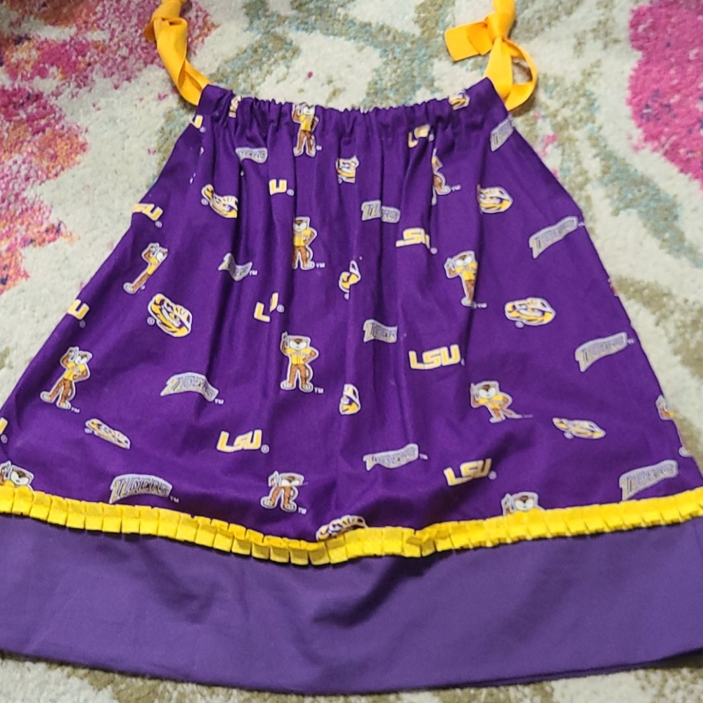 Girls LSU pillowcase